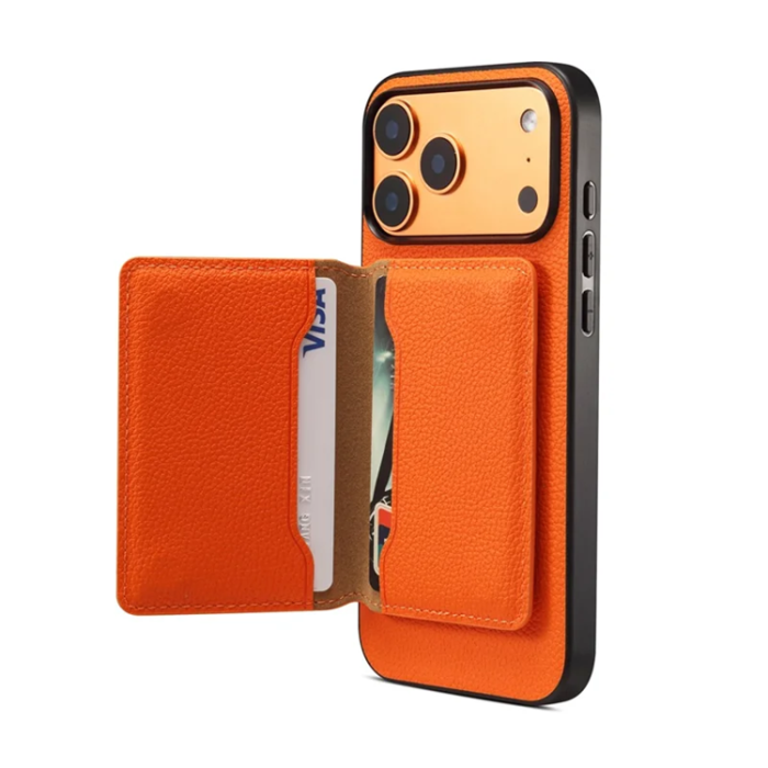 DENIOR - DENIOR iPhone 17 Pro Max Mobilskal korthållare Magsafe D30 - Orange