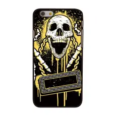 OEM - BaksideSkal till Apple iPhone 6 / 6S - Skull Playing Music