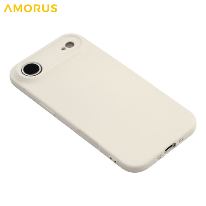 Amorus - AMORUS iPhone Air Mobilskal Precise Cutouts TPU Fiber - Vit