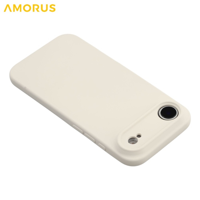 Amorus - AMORUS iPhone Air Mobilskal Precise Cutouts TPU Fiber - Vit