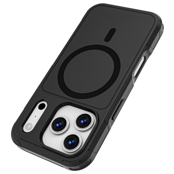 A-One Brand - iPhone 17 Pro Mobilskal MagSafe PC + TPU Anti-drop - Svart