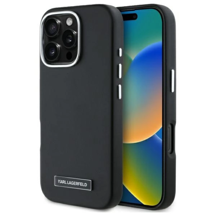 Karl Lagerfeld iPhone 16 Pro Max Mobilskal MagSafe Metal Plate | 2353 | AlltMobil