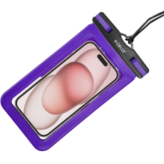 Celly - Celly Splashbag Vattentät Mobilfodral IP68 max 6.9" - Lila
