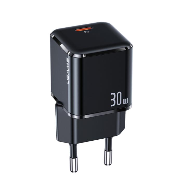 Dux Ducis - USAMS 30W USB-C Väggladdare US-CC148 Super Si - Svart