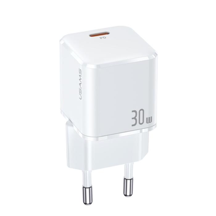Dux Ducis - USAMS 30W USB-C Väggladdare US-CC148 Super Si - Vit