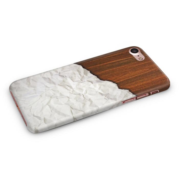 UTGATT5 - Skal till Apple iPhone 7/8 - Wooden Crumbled Paper B