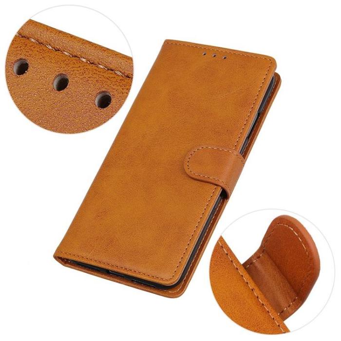 A-One Brand - Galaxy Xcover 6 Pro Plånboksfodral PU Läder - Brun