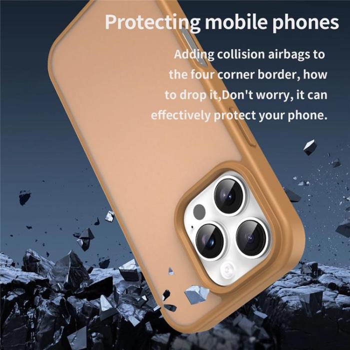 A-One Brand - iPhone 16 Pro Max Mobilskal Skin Touch Matte - Guld