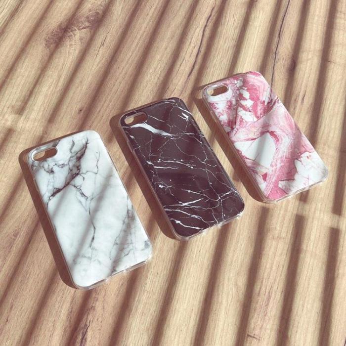 Wozinsky - Wozinsky Marble Skal Xiaomi Mi Note 10 Lite - Vit