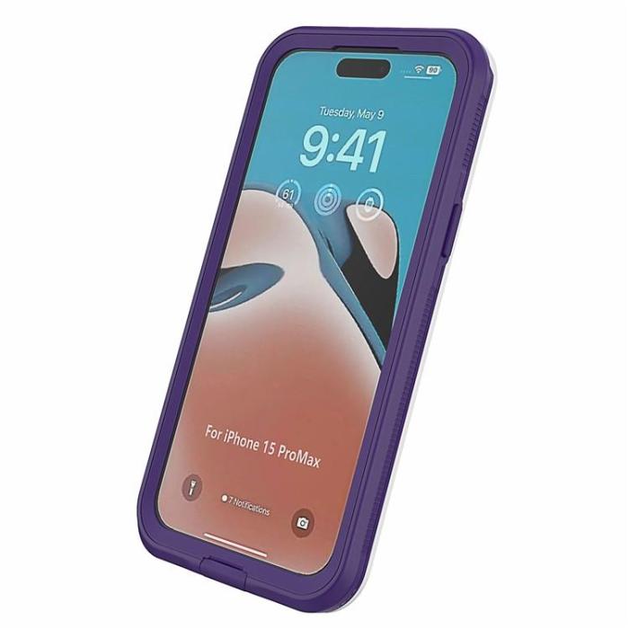 OEM - iPhone 15 Pro Mobilskal IP68 Vattentätt - Lila