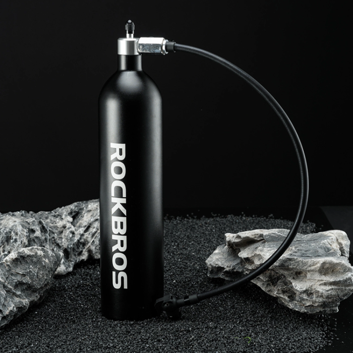 Rockbros - Rockbros Tubeless Tire Inflator 200 PSI 1.2L - Svart