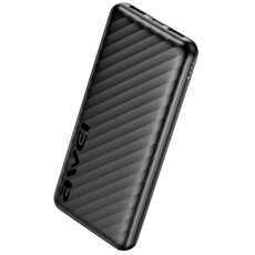 Awei - Awei Powerbank 10000mAh 2xUSB-A P5K Pro - Svart