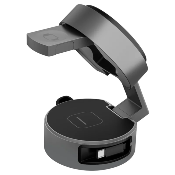 A-One Brand - B30 3-in-1 Foldable Magnetisk Trådlös Laddare Qi2 15W med Kabel 80cm