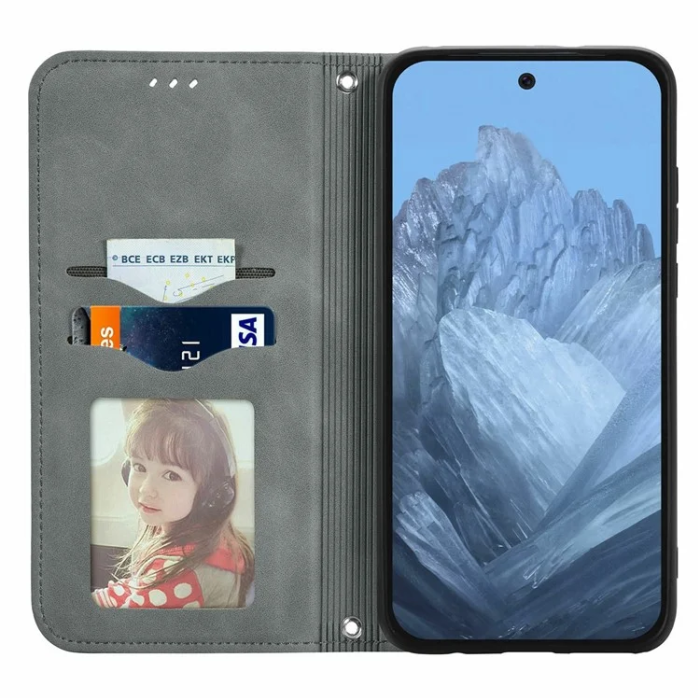 A-One Brand - Google Pixel 10/10 Pro Plånboksfodral Magnetic Absorption - Grå