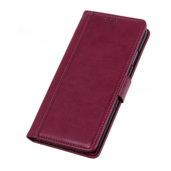 A-One Brand - Google Pixel 6a Plånboksfodral PU-Läder Folio Flip - Röd