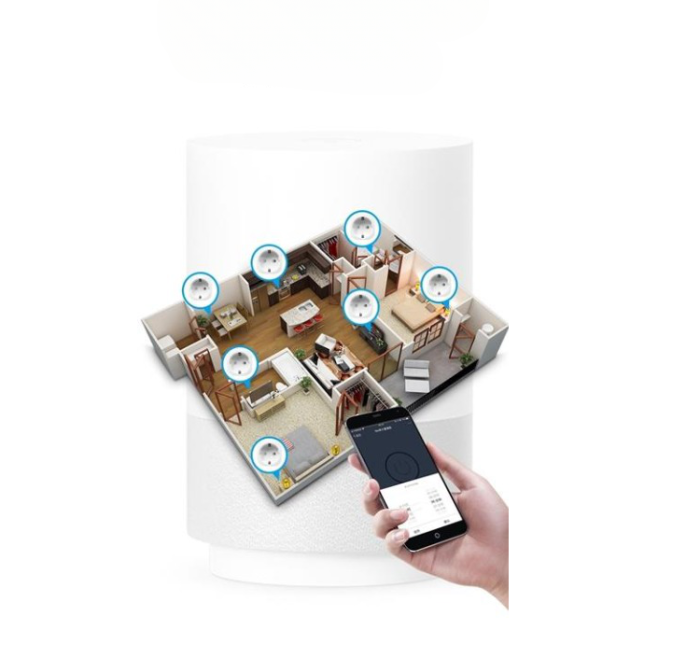 A-One Brand - Smart Home Plug WiFi 10A - Vit