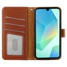 OEM - Samsung Galaxy A37 Fodral RFID Skydd Konstl&auml;der - Brun