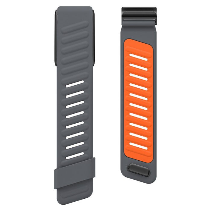 A-One Brand - Whoop 4.0 Armband Silikon Adjustable - Orange/Grå