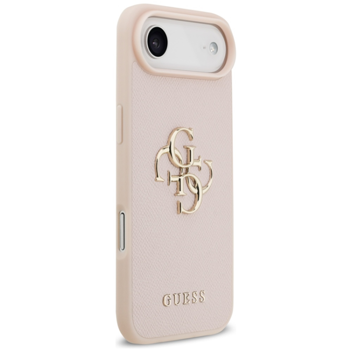 Guess - Guess iPhone 17 Air Mobilskal Grained Classic Logo - Rosa