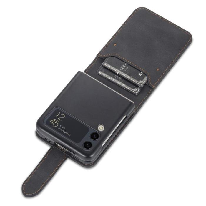 AZNS - AZNS Galaxy Z Flip 4 Plånboksfodral Flipping Magnetic - Svart