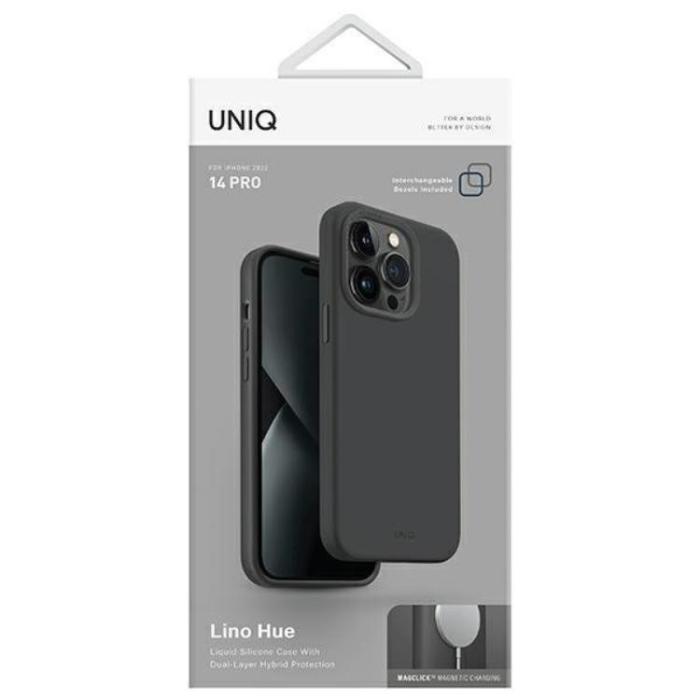 UNIQ - Uniq iPhone 14 Pro Mobiskal Magsafe Lino Hue - Grå
