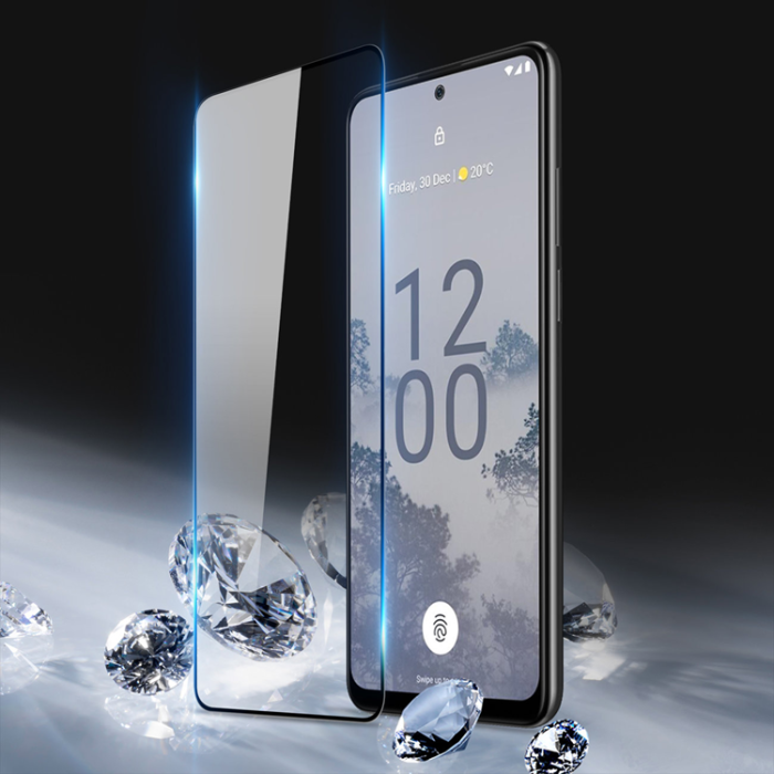 Dux Ducis - Dux Ducis Nokia X30 Härdat Glas 10D Frame 9H - Svart