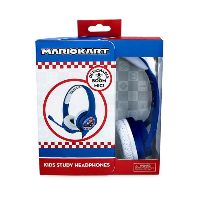MarioKart - MarioKart Interaktiv Hörlurar/Headset On-Ear 85/94dB Bom-Mikrofon - Blå
