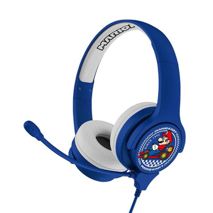 MarioKart - MarioKart Interaktiv Hörlurar/Headset On-Ear 85/94dB Bom-Mikrofon - Blå