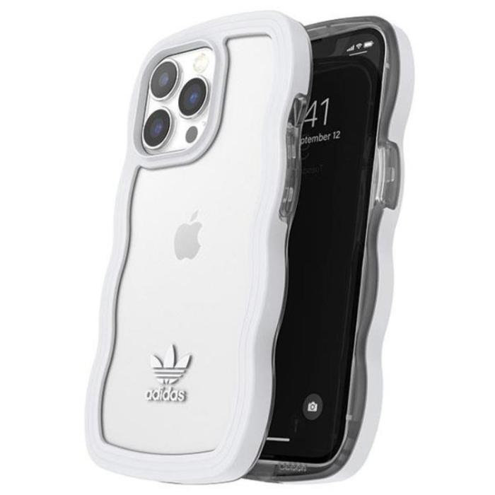 Adidas - Adidas iPhone 13/13 Pro Mobilskal OR Wavy - Vit/Transparent