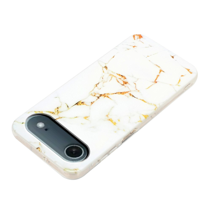 A-One Brand - iPhone Air Mobilskal Marble Pattern Painted TPU - Vit