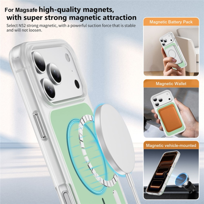A-One Brand - iPhone 17 Pro Mobilskal MagSafe Skin Touch TPU PC