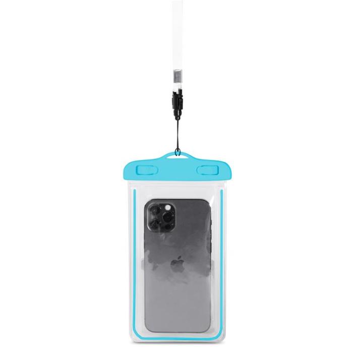OEM - Vattentätt Mobilfodral PVC Med Lanyard - Blå