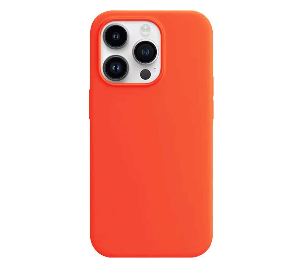 iPhone 14 Pro Max Skal Magsafe Silicone Ultra Slim - Orange | 2353 | AlltMobil