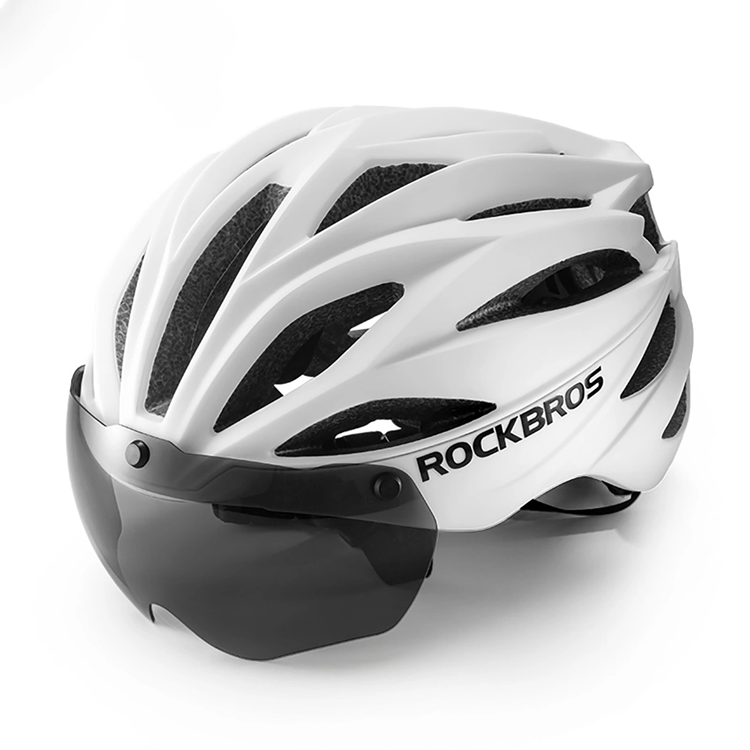 Rockbros Cykelhjälm Avtagbara UV-Skyddsglasögon - Matt Vit (Matt Vit) | 264 | AlltMobil