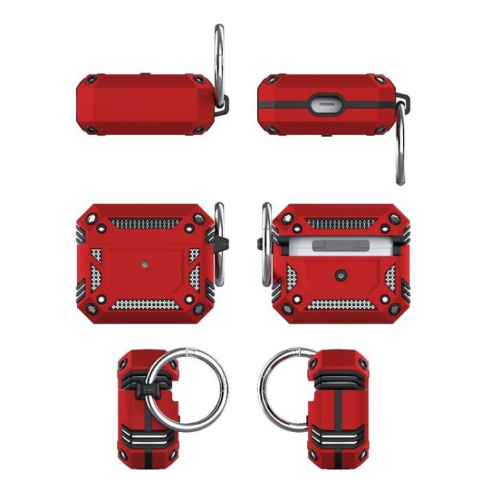 OEM - ShockProof Skal Med Nyckelring Airpods 3 - Grön