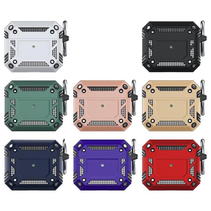 OEM - ShockProof Skal Med Nyckelring Airpods 3 - Grön