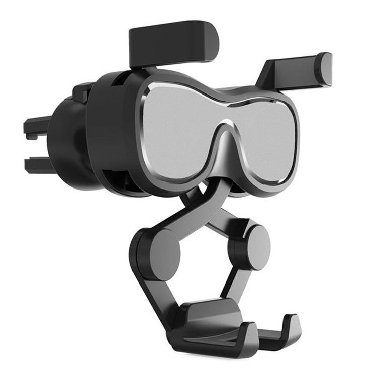 Gravity Smartphone Bilhållare För luftventil med Luftfräschare - Silver | 5566 | AlltMobil