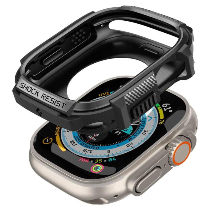 UTGATT - Spigen Apple Watch Ultra (49mm) Skal Rugged Armor - Matte Svart