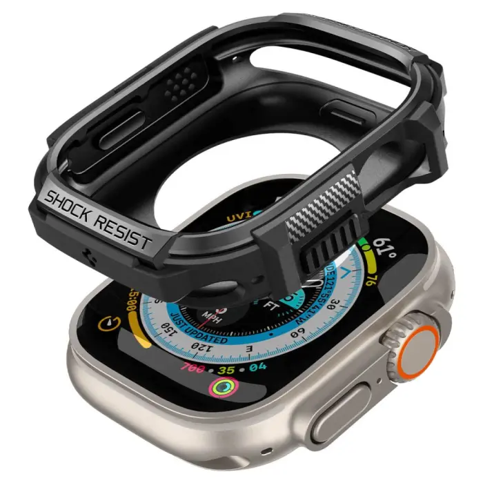 UTGATT - Spigen Apple Watch Ultra (49mm) Skal Rugged Armor - Matte Svart