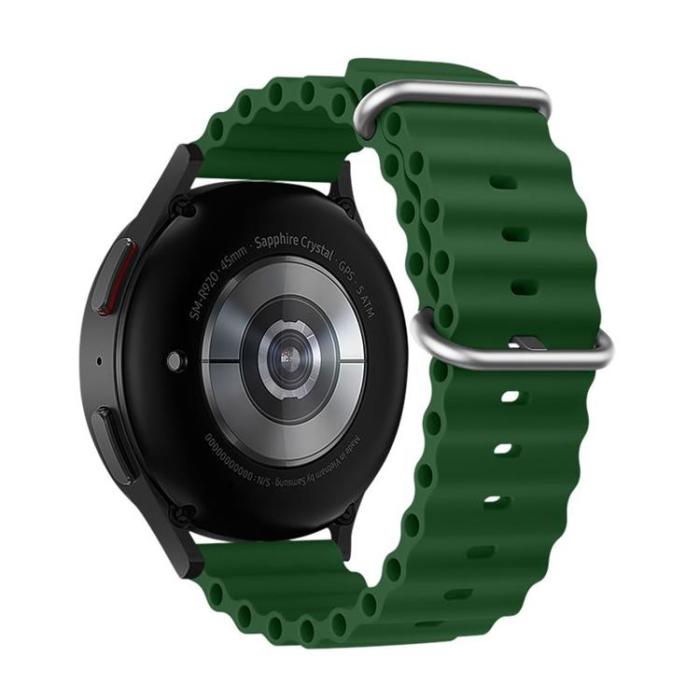 Forcell - Forcell Galaxy Watch 6 Classic (43mm) Armband FS01 - Grön