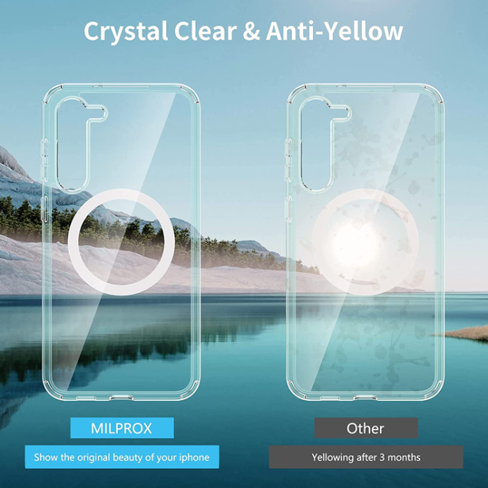 OEM - Galaxy S23 Mobilskal Magsafe Shockproof Magnetic - Clear