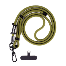A-One Brand - Crossbody Mobilrem Lanyard Justerbar 7mm - Armégrön