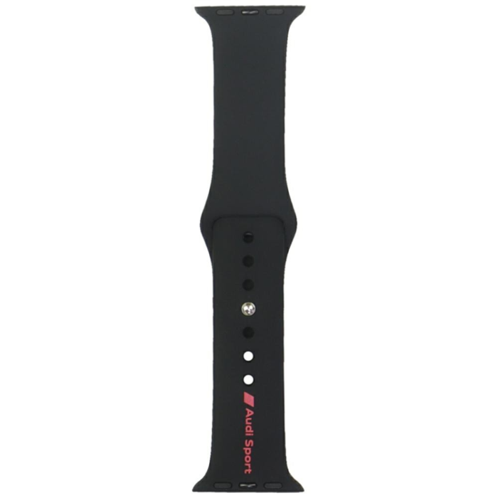 Audi - Audi Apple Watch 44/45/46/49mm Armband Sport Logo - Svart