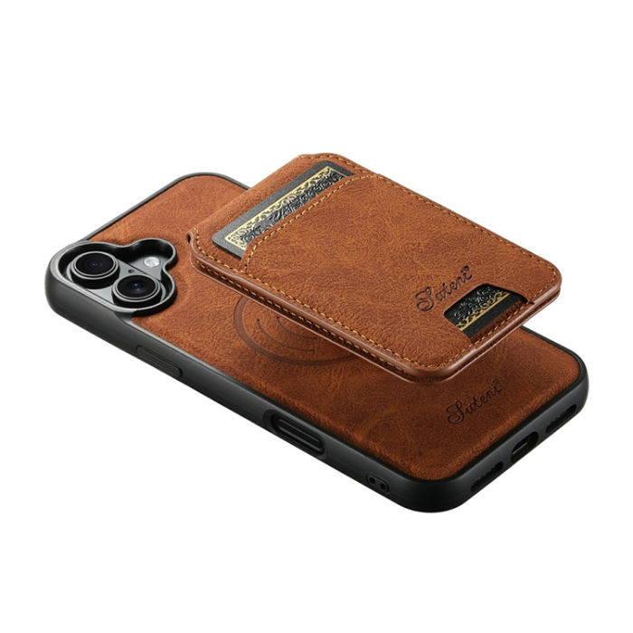 SUTENI - SUTENI iPhone 17 Mobilskal MagSafe Kickstand H16 - Khaki