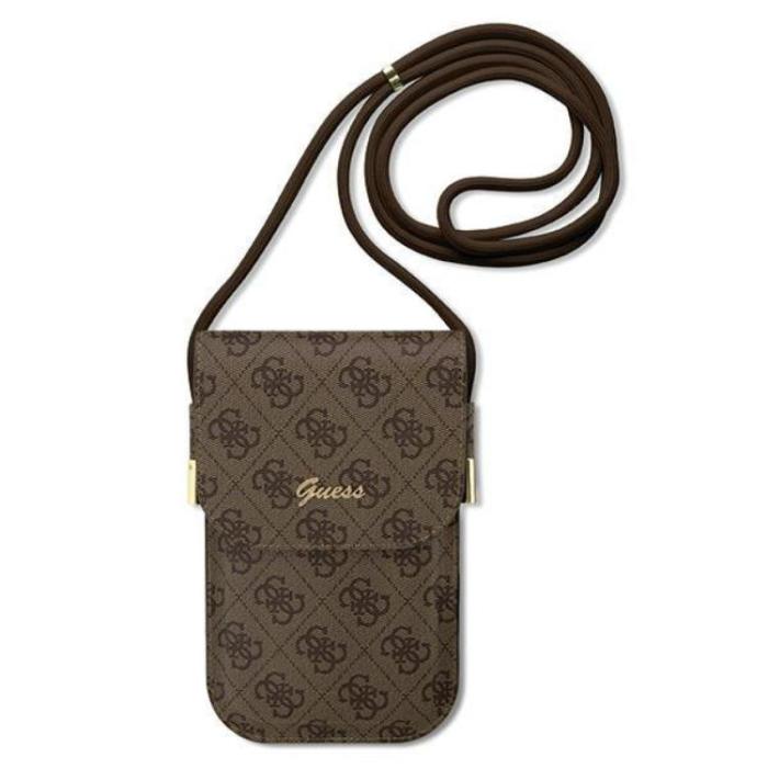 Guess - Guess Halsbandsfodral Metall Script Logo - Brun