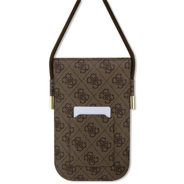 Guess - Guess Halsbandsfodral Metall Script Logo - Brun