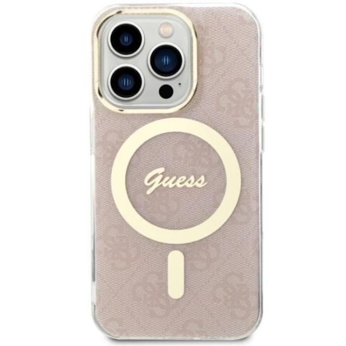 Guess - Guess iPhone 14 Pro Max Mobilskal MagSafe - Rosa