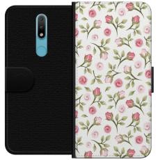 iSecrets - Pl&aring;nboksfodral till Nokia 2.4 med Blommigt