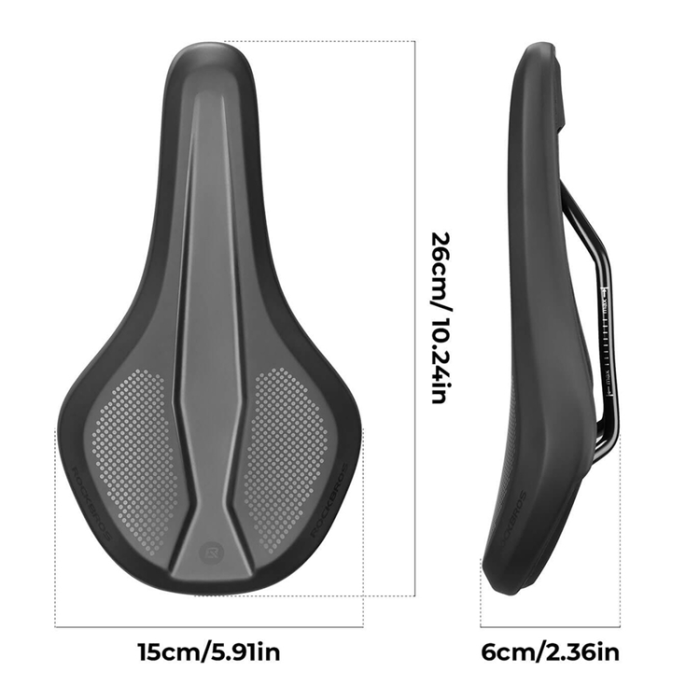 Rockbros - Rockbros Ergonomisk Sportcykelsadel B824 - Svart