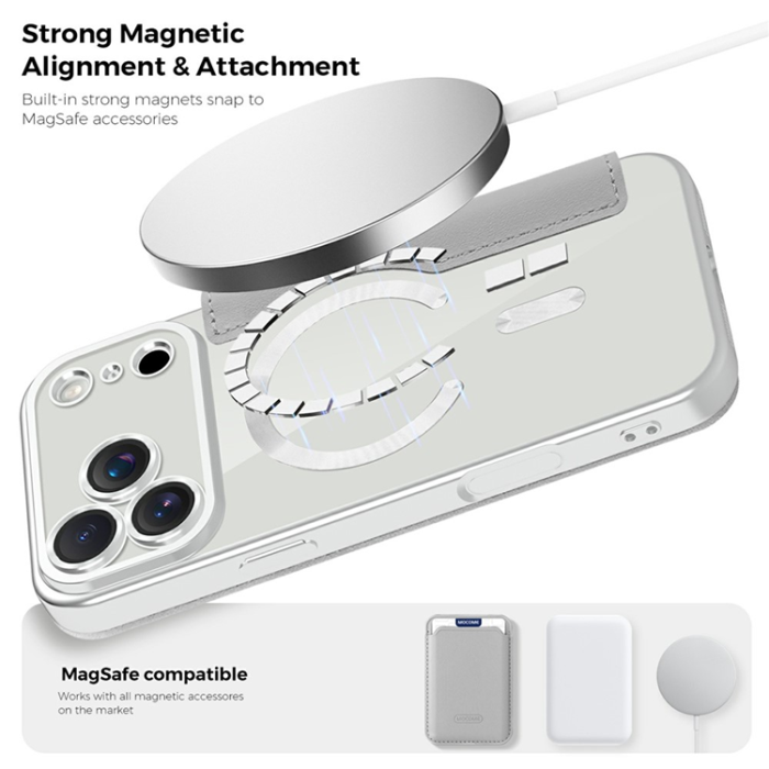 A-One Brand - iPhone 17 Pro Max Plånboksfodral MagSafe RFID - Titangrå